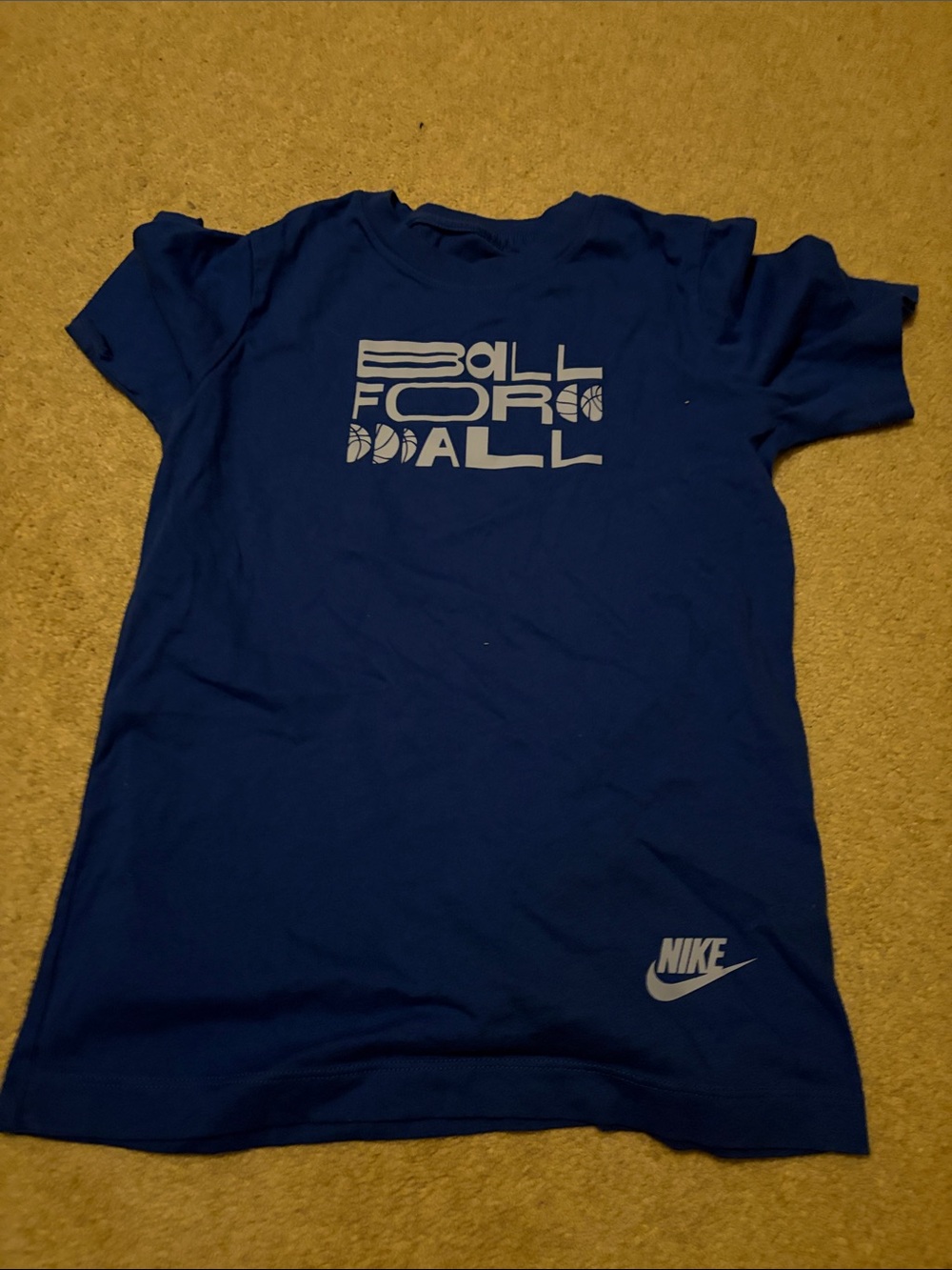 Nike Kids Royal Blue 'Ball For All' Graphic Tee
